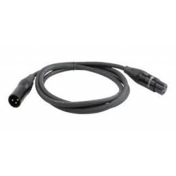 CABLE XLR MACHO HEMBRA (AUDIO Y DMX) 5 MTS,