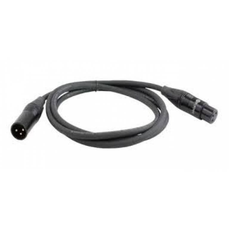 CABLE XLR MACHO HEMBRA (AUDIO Y DMX) 5 MTS,