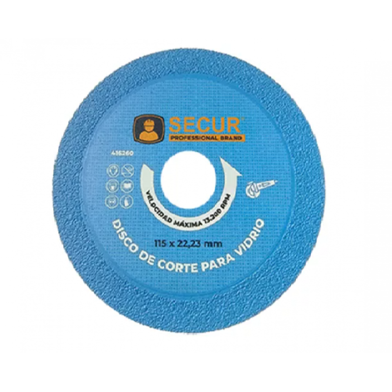 DISCO de corte para VIDRIO SECUR